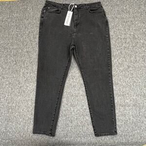 Urban Bliss Jeans Womens Size 12 (34x27.5) High Rise Black Denim - New